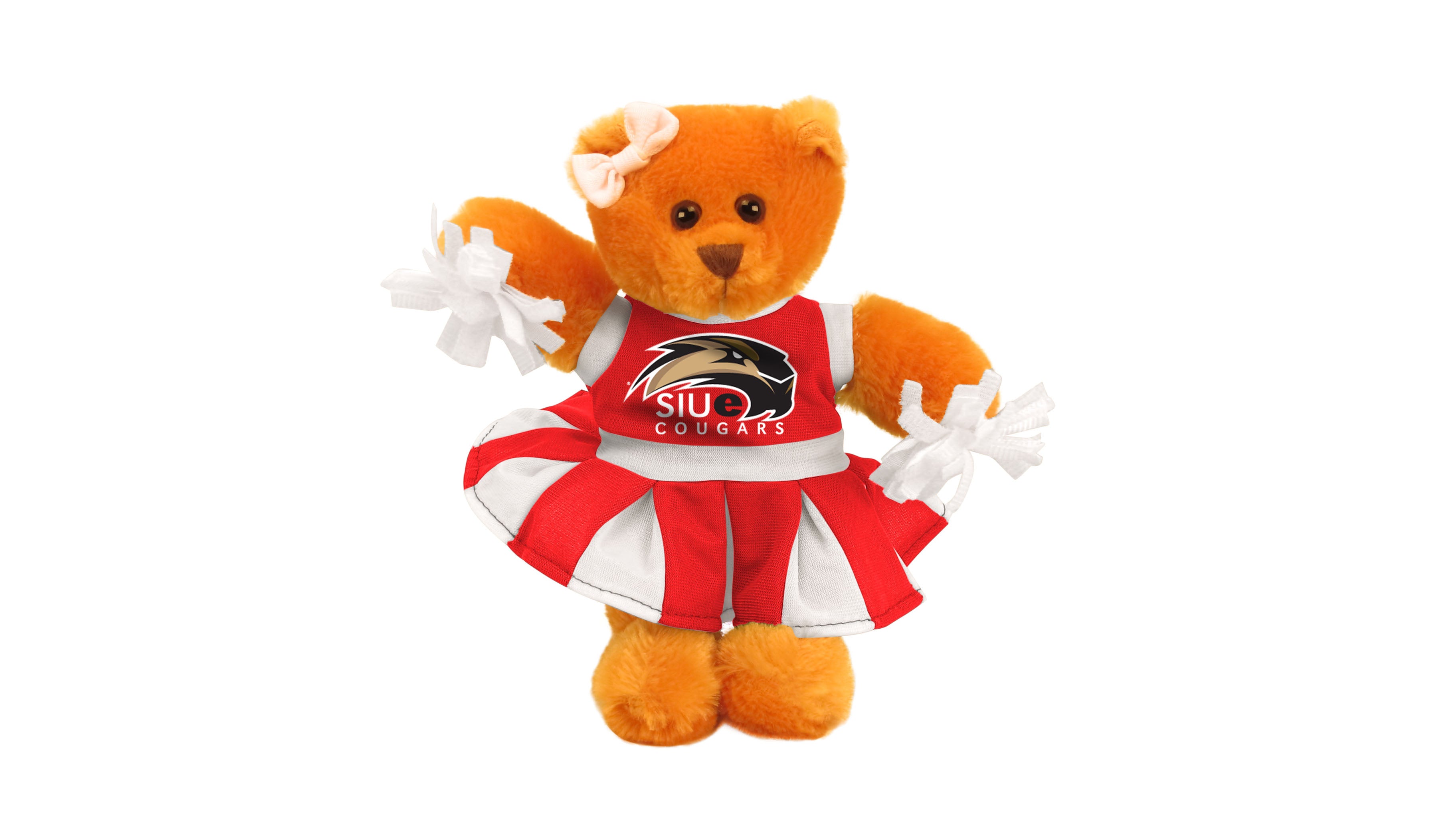 SOUTHERN ILLINOIS EDWARDSVILLE CHEER BEAR (8")