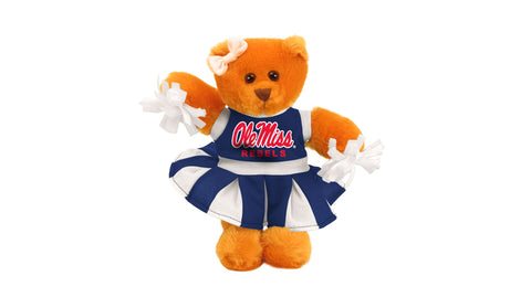 MISSISSIPPI UNIV CHEER BEAR (8")