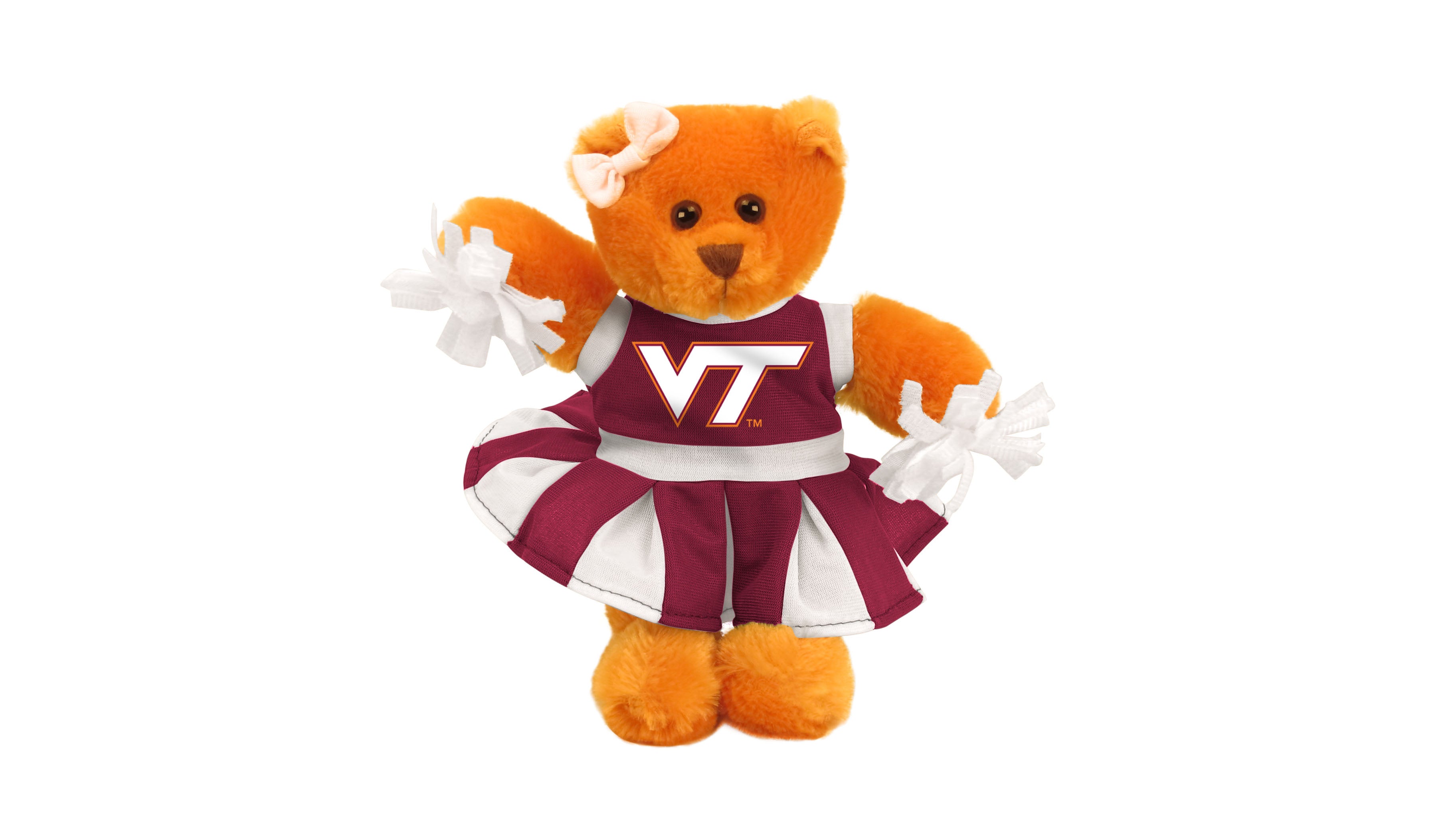 VIRGINIA TECH CHEER BEAR (8")