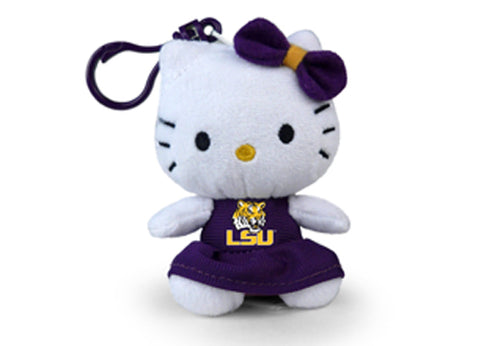 LOUISIANA STATE HELLO KITTY KEYCHAIN (4")