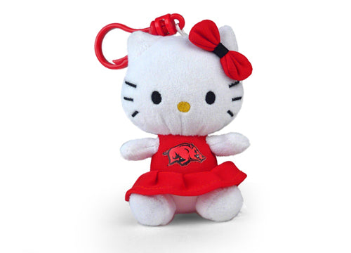 ARKANSAS UNIV HELLO KITTY KEYCHAIN (4")