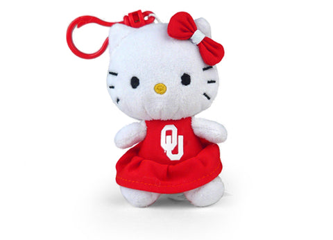 OKLAHOMA UNIV HELLO KITTY KEYCHAIN (4")