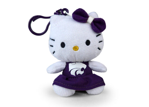 KANSAS STATE UNIV HELLO KITTY KEYCHAIN (4")