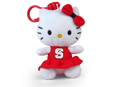 NORTH CAROLINA STATE HELLO KITTY KEYCHAIN (4")