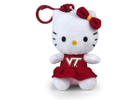 VIRGINIA TECH HELLO KITTY KEYCHAIN (4")