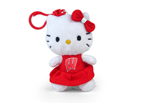 WISCONSIN UNIV HELLO KITTY KEYCHAIN (4")