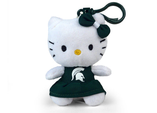 MICHIGAN STATE HELLO KITTY KEYCHAIN (4")