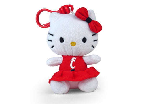 CINCINNATI UNIV HELLO KITTY KEYCHAIN (4")/