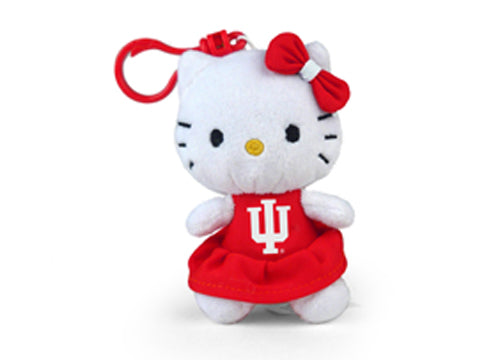 INDIANA UNIV HELLO KITTY KEYCHAIN (4")