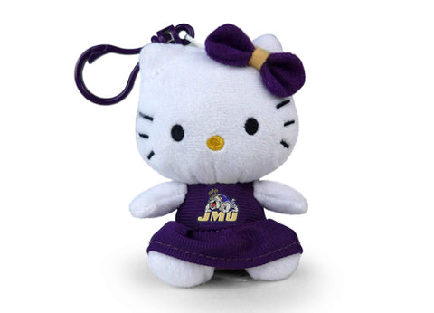 JAMES MADISON UNIV HELLO KITTY KEYCHAIN (4")