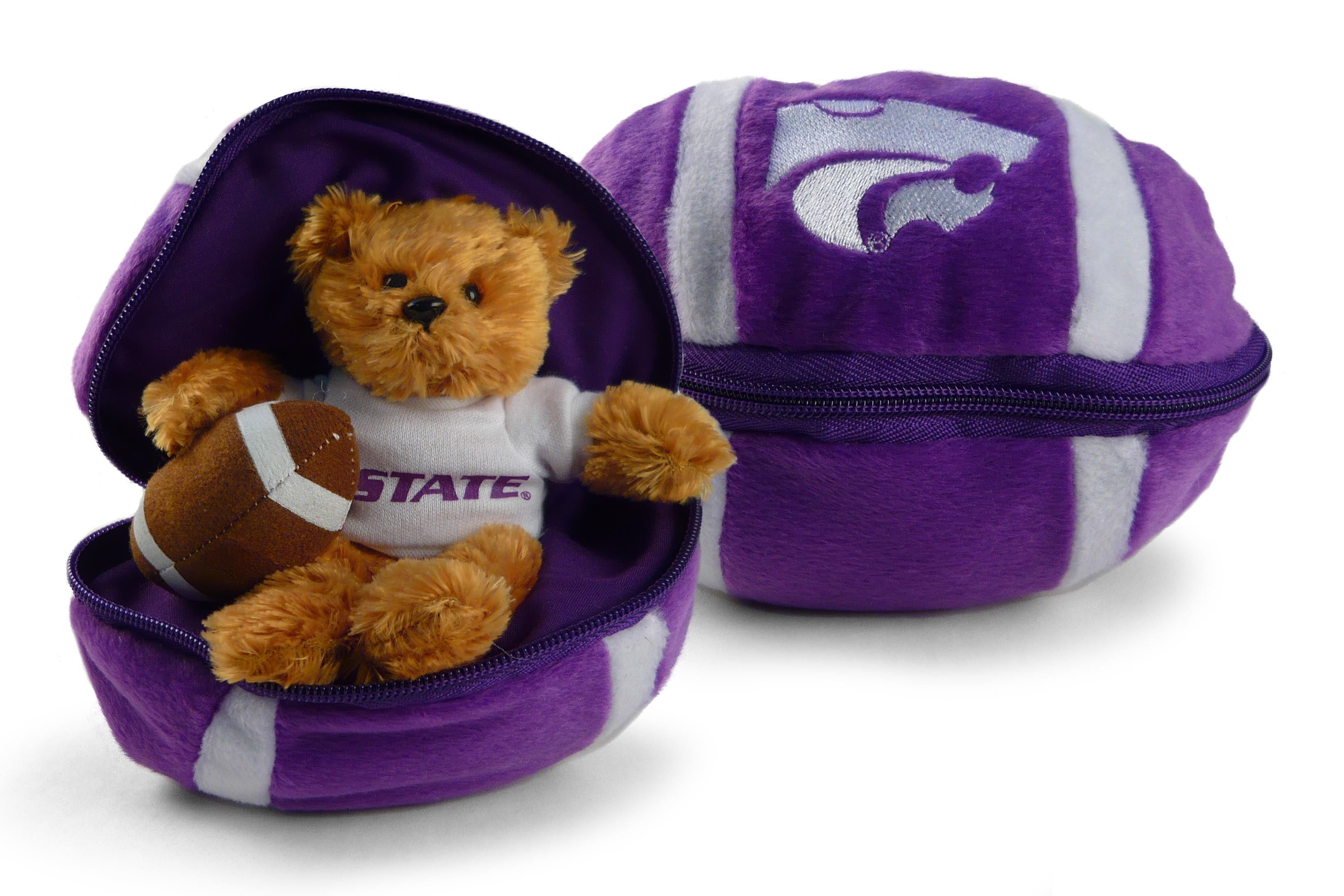 KANSAS STATE ZIPPER FOOTBALL (8")