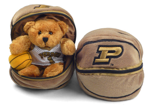 PURDUE ZIPPER BASKETBALL (8")