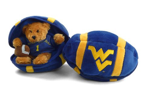 WEST VIRGINIA ZIPPER FOOTBALL (8")