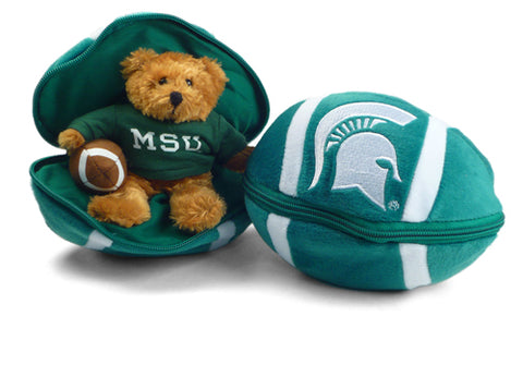 MICHIGAN STATE ZIPPER BASKETBALL (8")