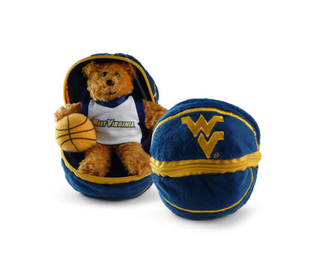 WEST VIRGINIA ZIPPER BASKETBALL (8")