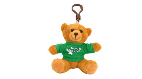 NORTH TEXAS UNIV BEAR KEYCHAIN (4")