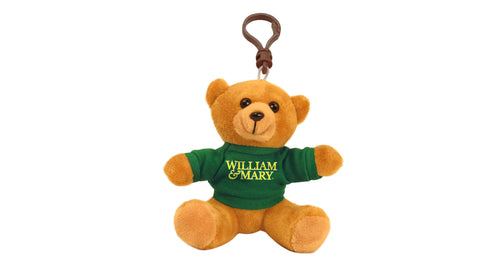 WILLIAM AND MARY BEAR KEYCHAIN (4")